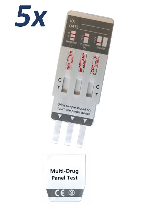 Urine Drug Test Multi 3-Panel (5 pcs) - Image 2